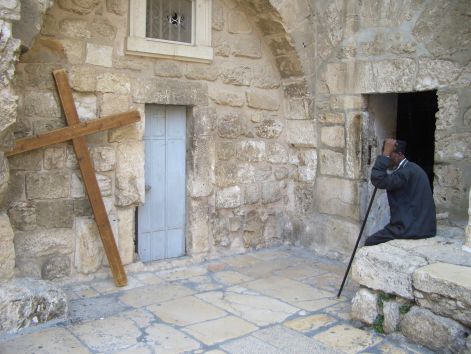 Via Dolorosa a Szent sir templom egy része