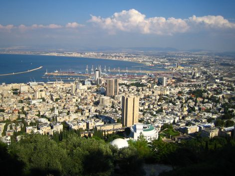 Haifa látkép